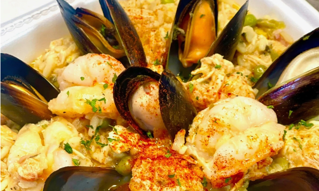 mussels and rice